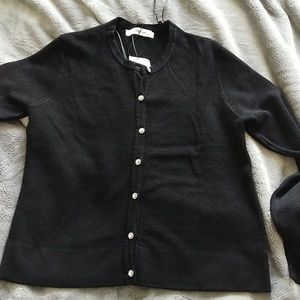 ZARA sweater with jewelry buttons
